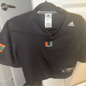 University of miami crop top tailgate clothes